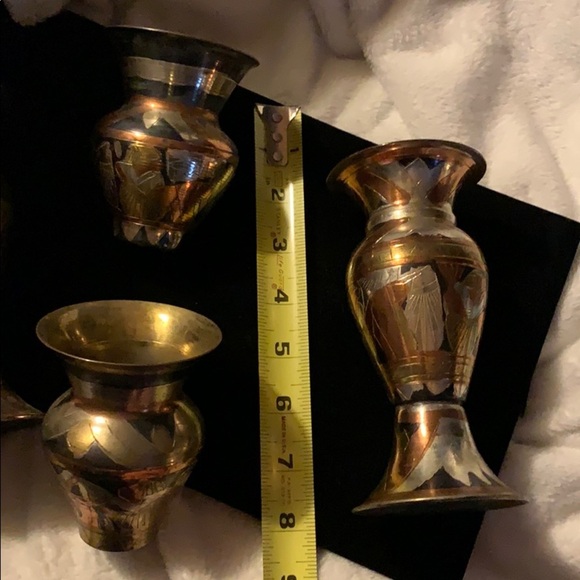 Modern Made Middle Eastern Mixed Metal Vases (4) - Picture 14 of 14